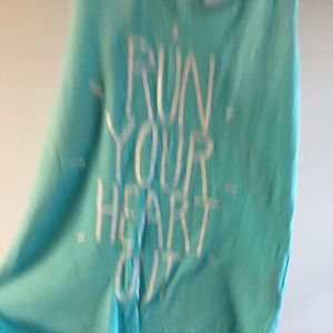 Nike dri-fit, turquoise running tank, small